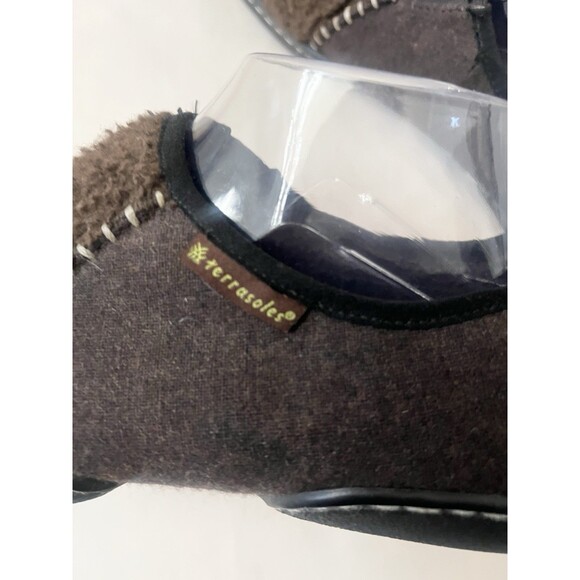 TERRASOLES US 10 EU 43 Brown Indoor Outdoor Slip on Casual Slippers Shoes Men's - Picture 3 of 6